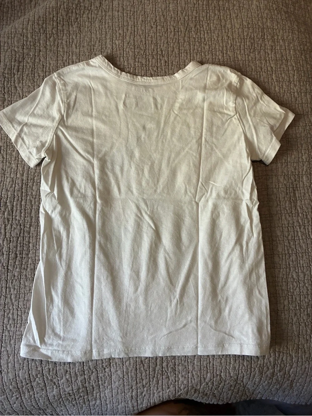 Old Navy White Tee with Colorful Accessories Graphic